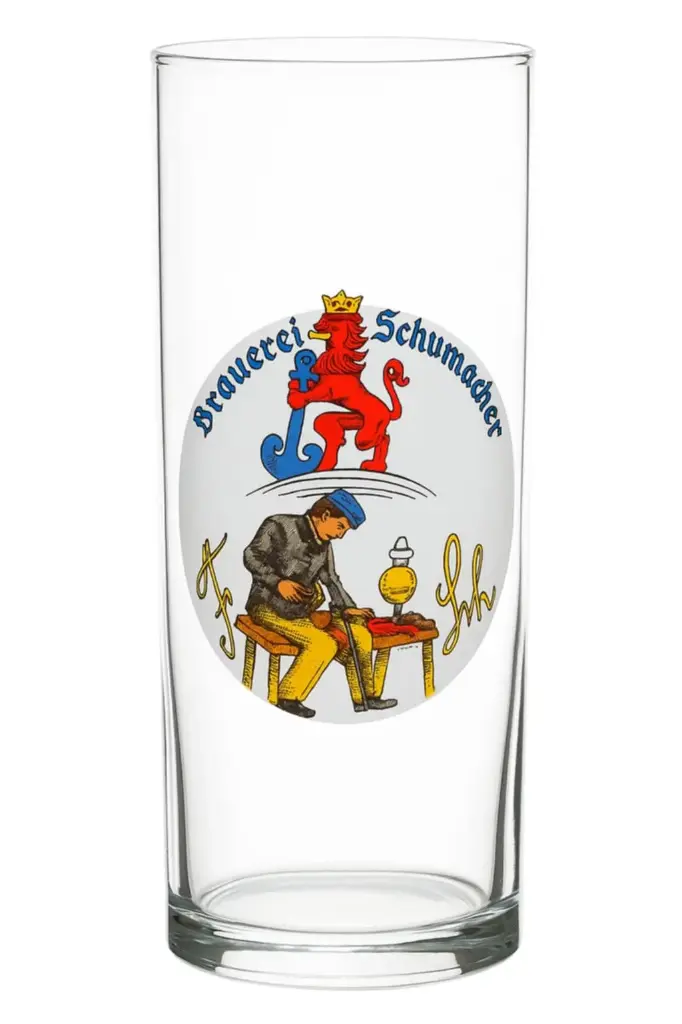 Schumacher - Altbierglas mit Emblem
